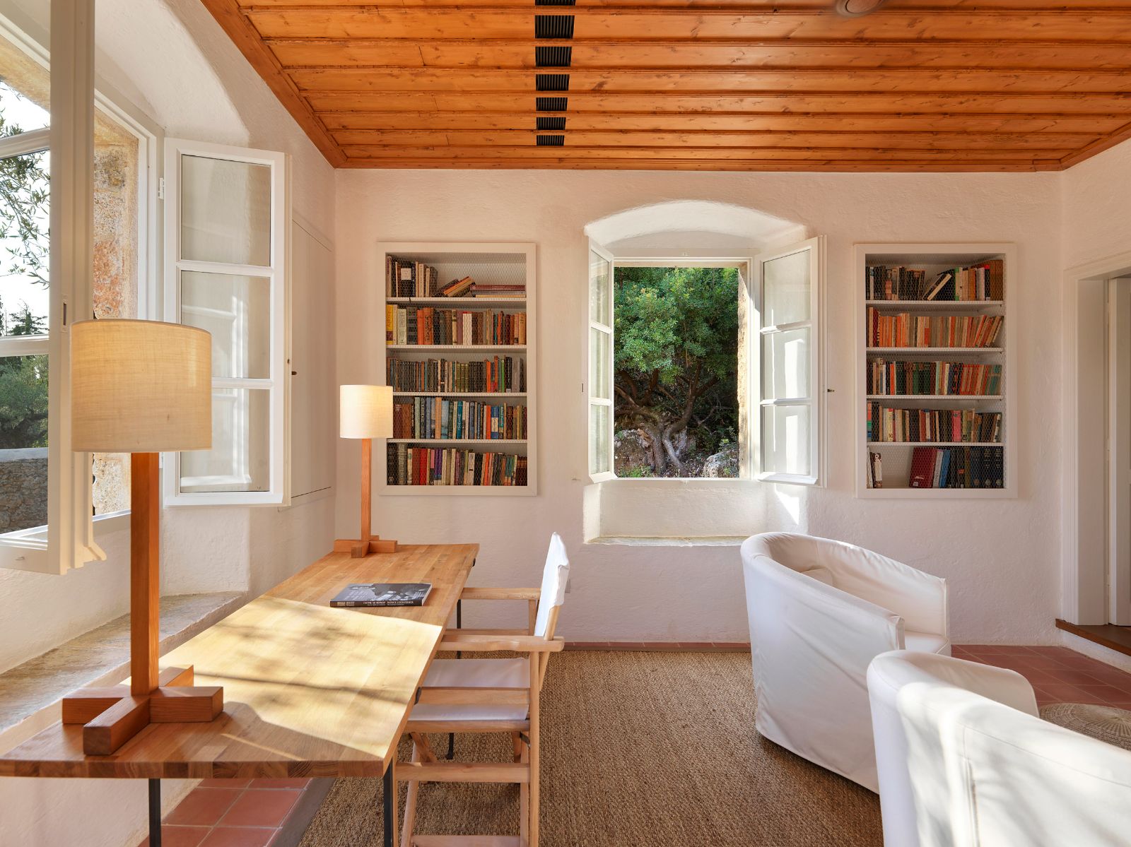 Study at Villa Mani in the Peloponnese