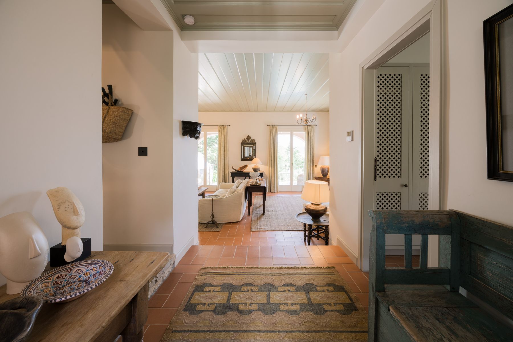 Entrance hall at Villa Mareas, Corfu
