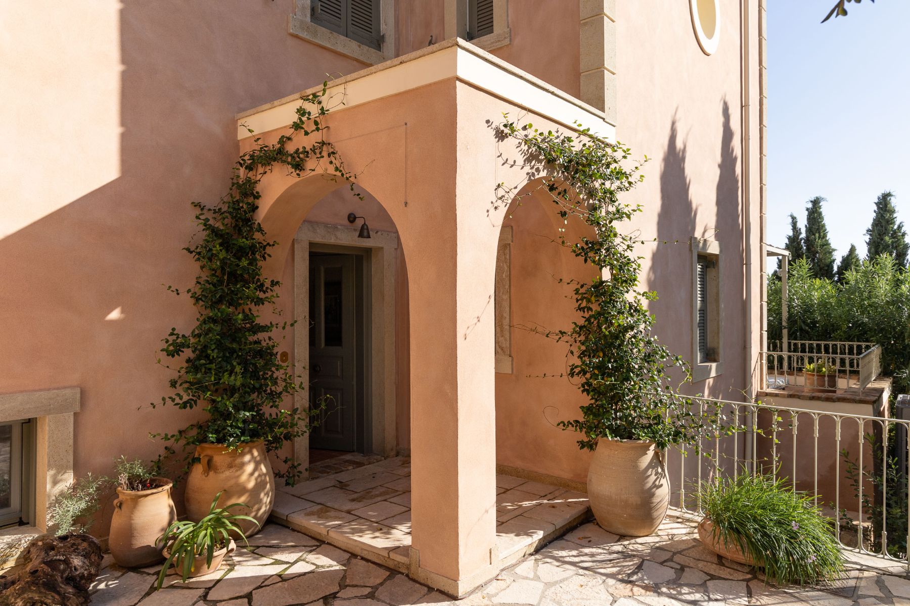 Entrance at Villa Mareas, Corfu