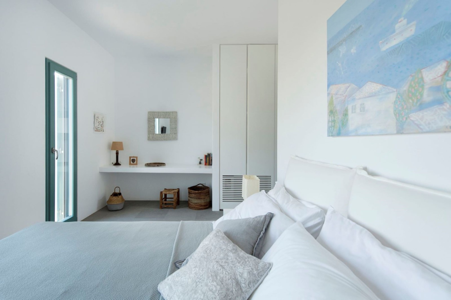 Bedroom at Villa Nisi, Paros