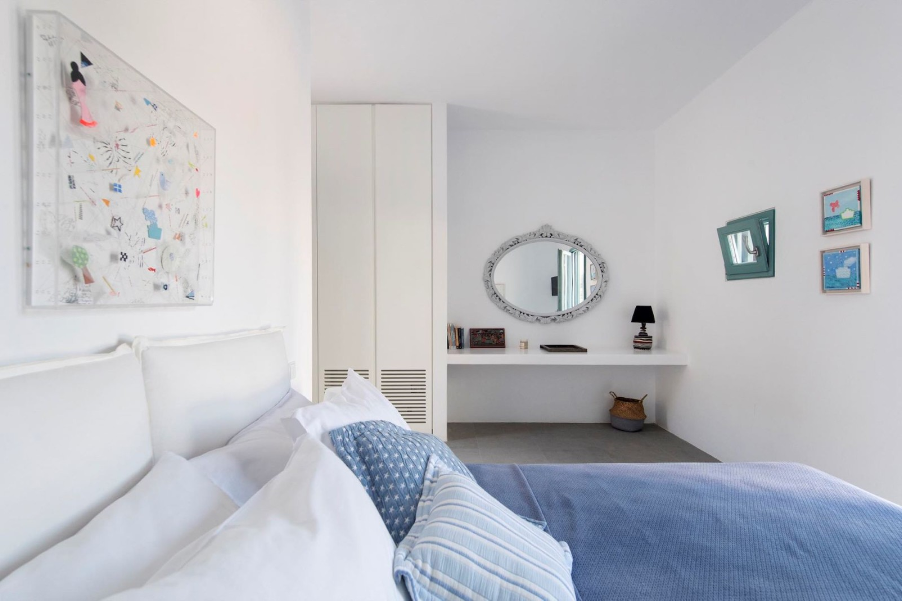 Bedroom at Villa Nisi, Paros