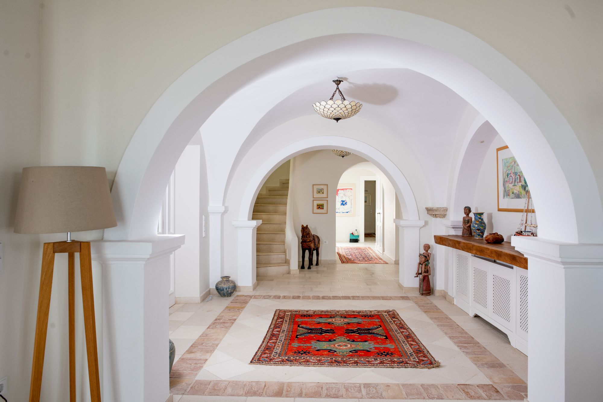 Entrance hall at Villa Ophelia