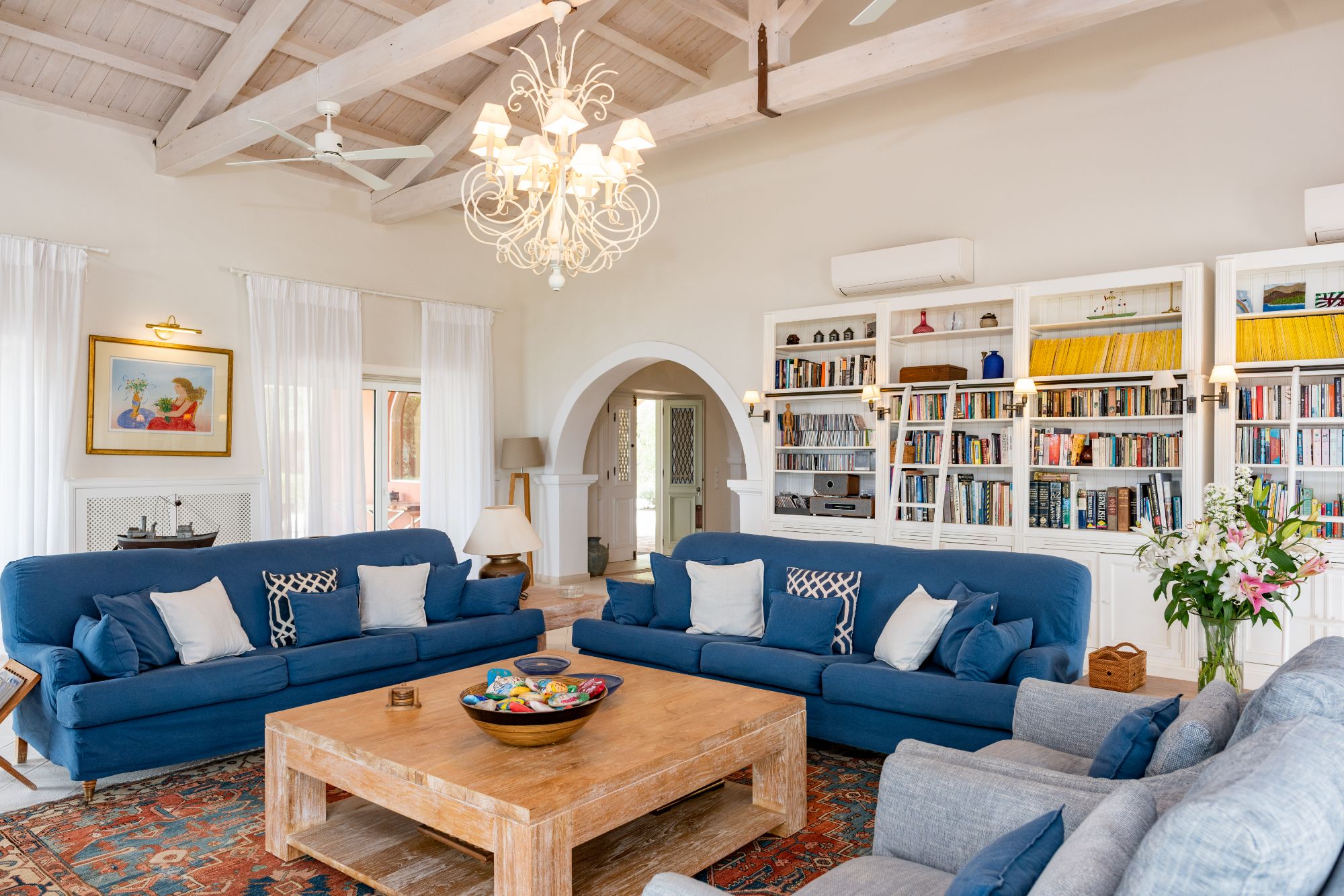 Living area at Villa Ophelia