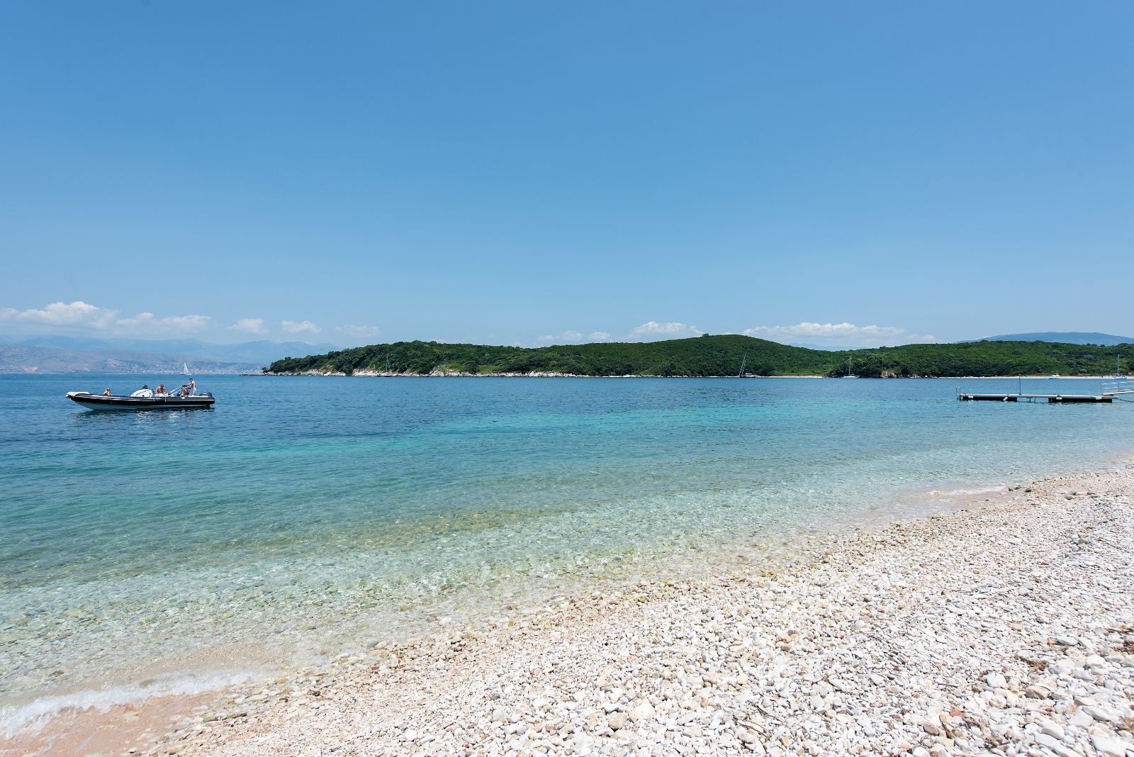 Beach near Villa Pashalia in Corfu