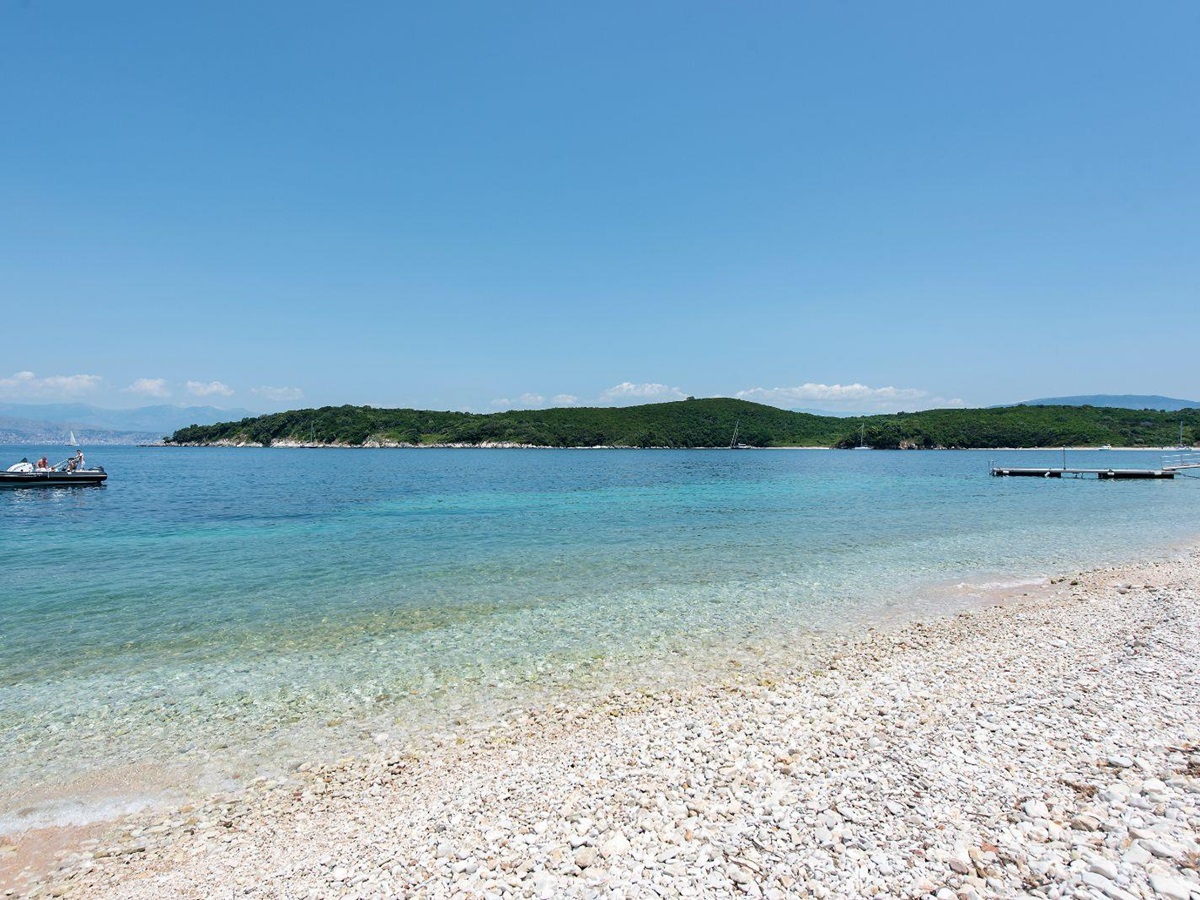 Beach near Villa Pashalia in Corfu