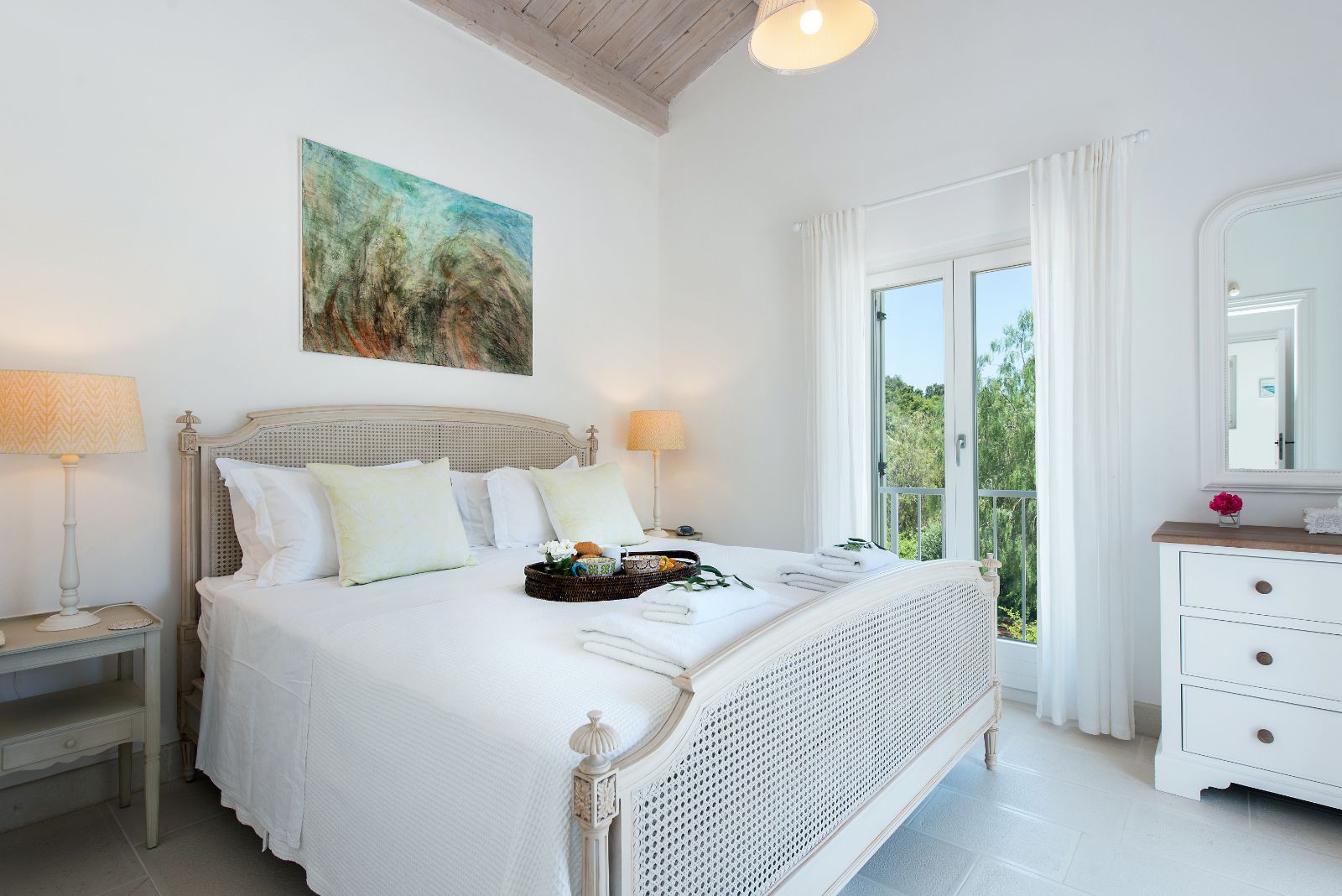 Bedroom 4 at Villa Pashalia in Corfu 