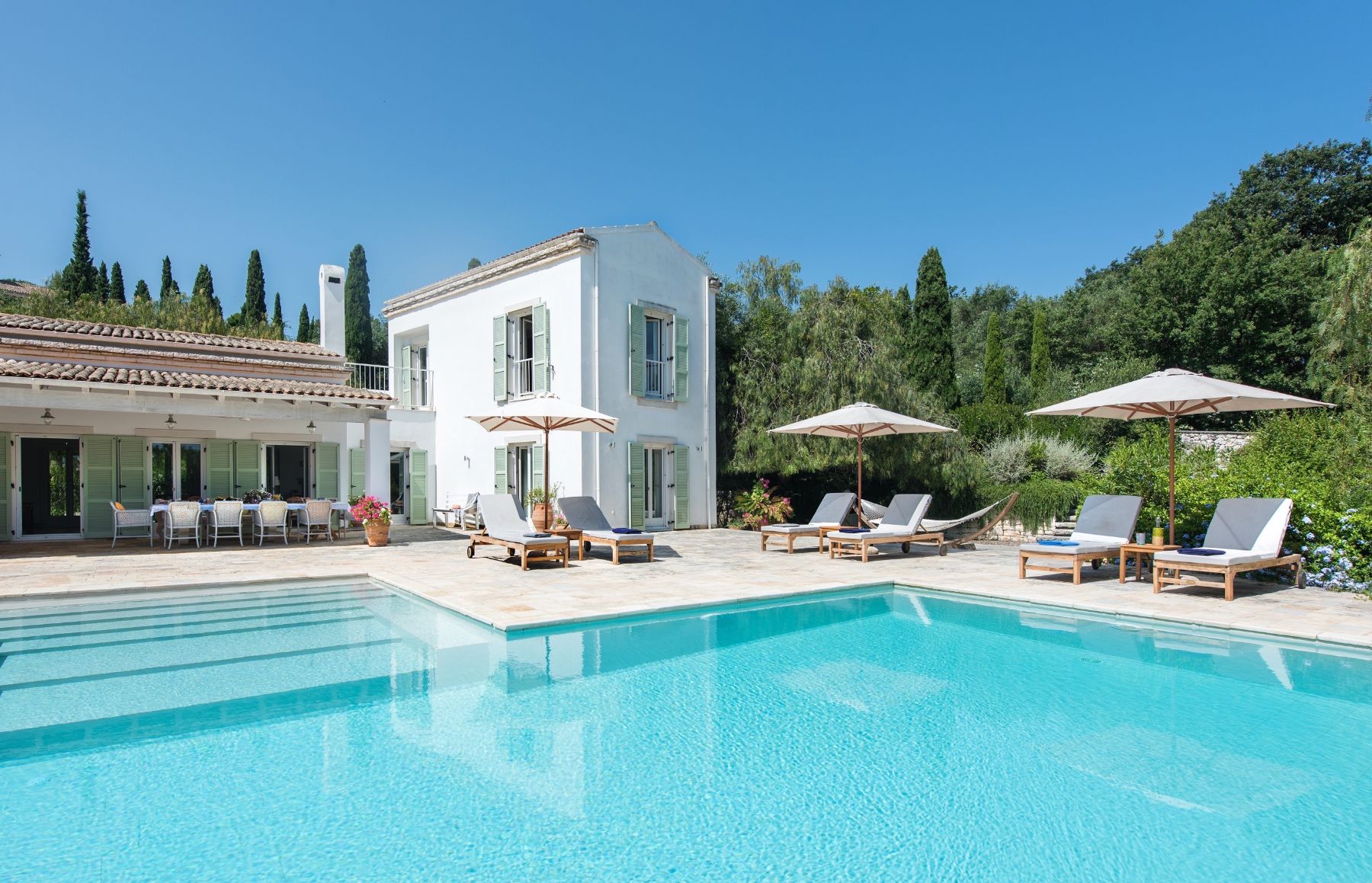 Pool at Villa Pashalia, Corfu