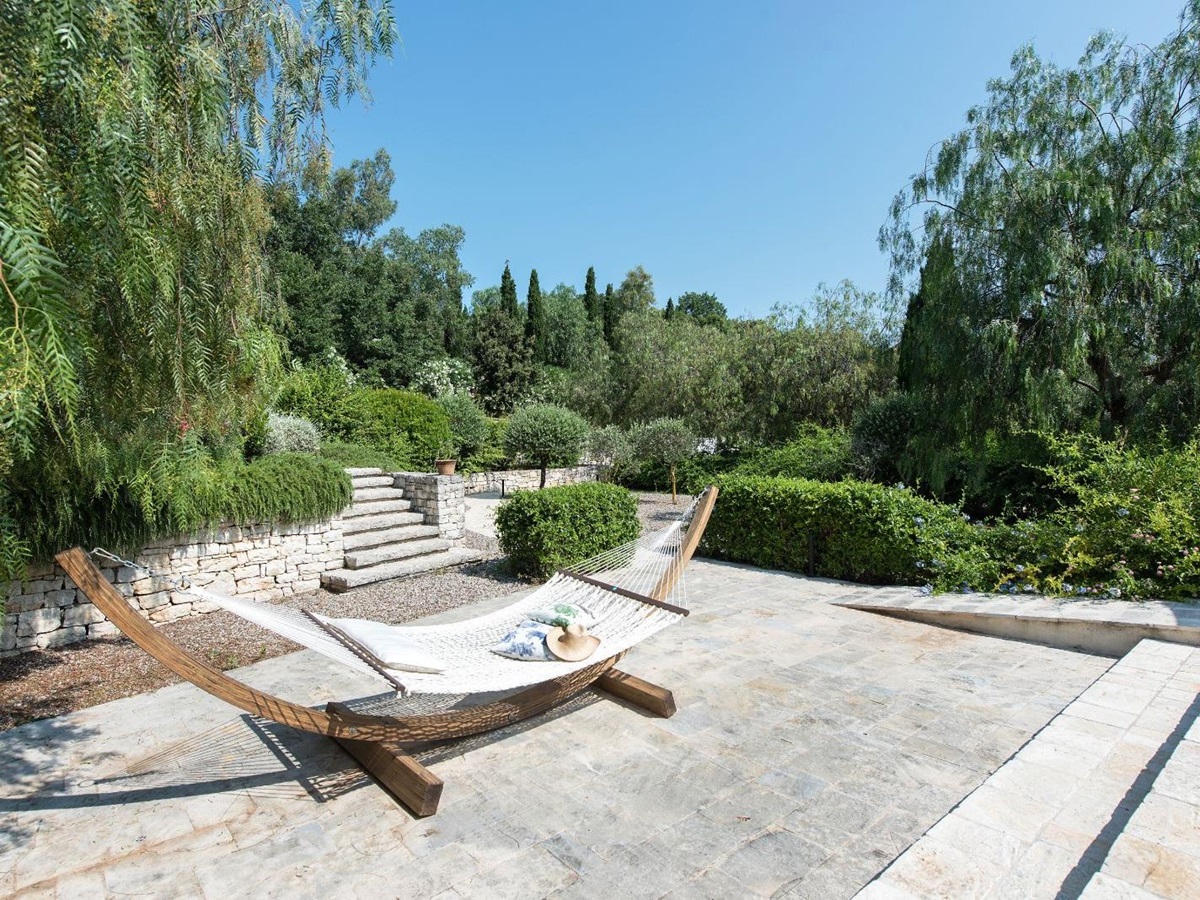 Hammock at Villa Pashalia in Corfu