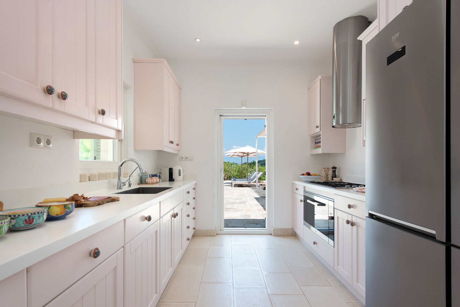 Kitchen at Villa Pashalia in Corfu 