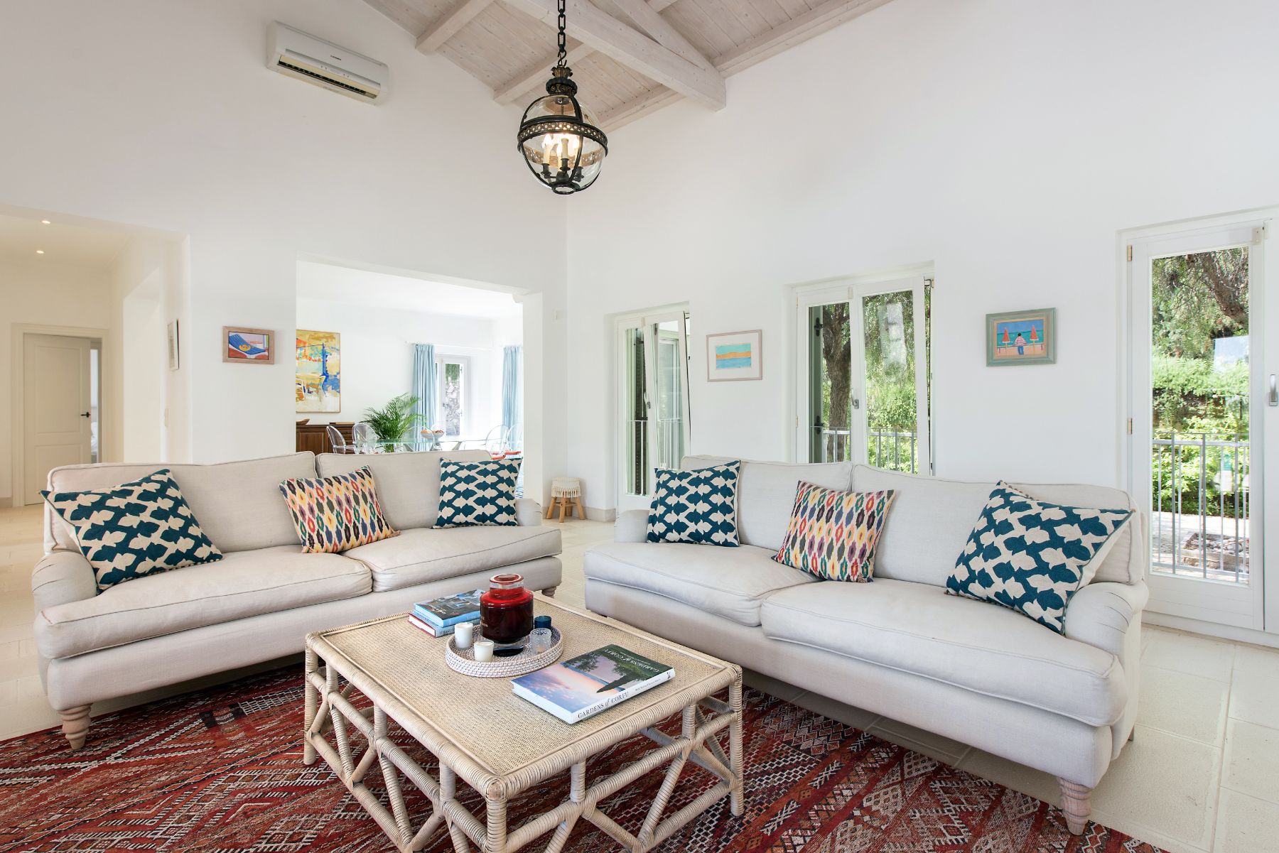 Living room at Villa Pashalia, Corfu