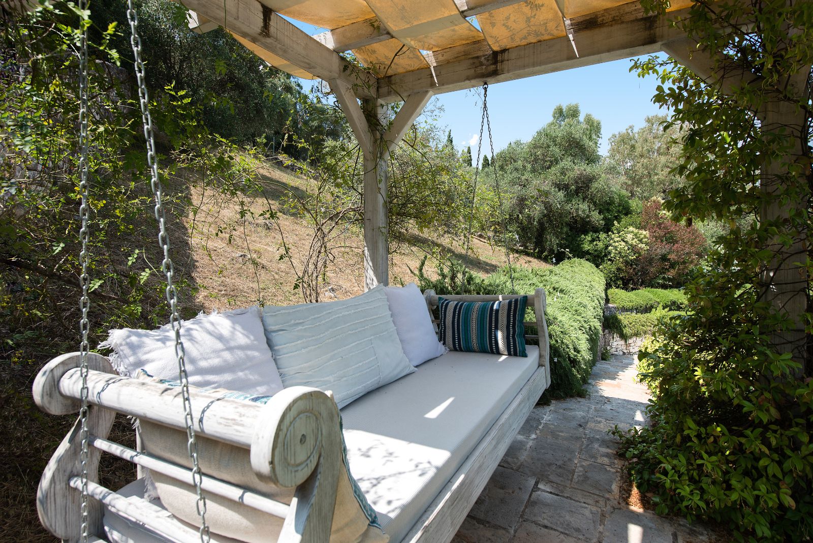 Outdoor Seat at Villa Pashalia in Corfu 