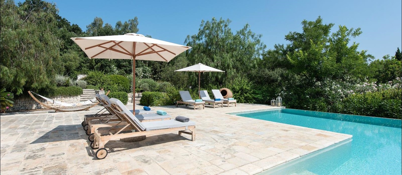 Swimming Pool at Villa Pashalia in Corfu 