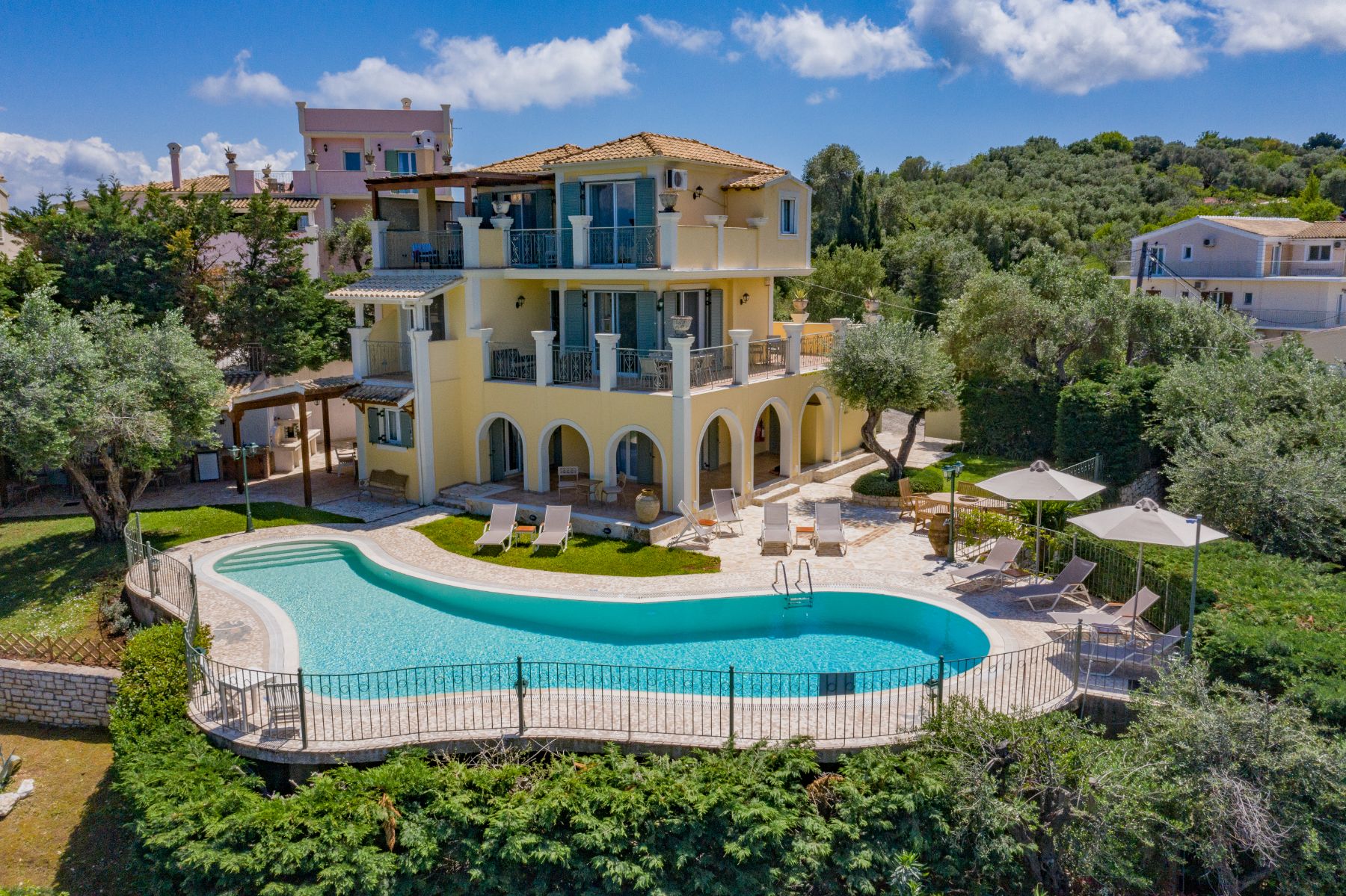 Exterior view of Villa Petra, Corfu