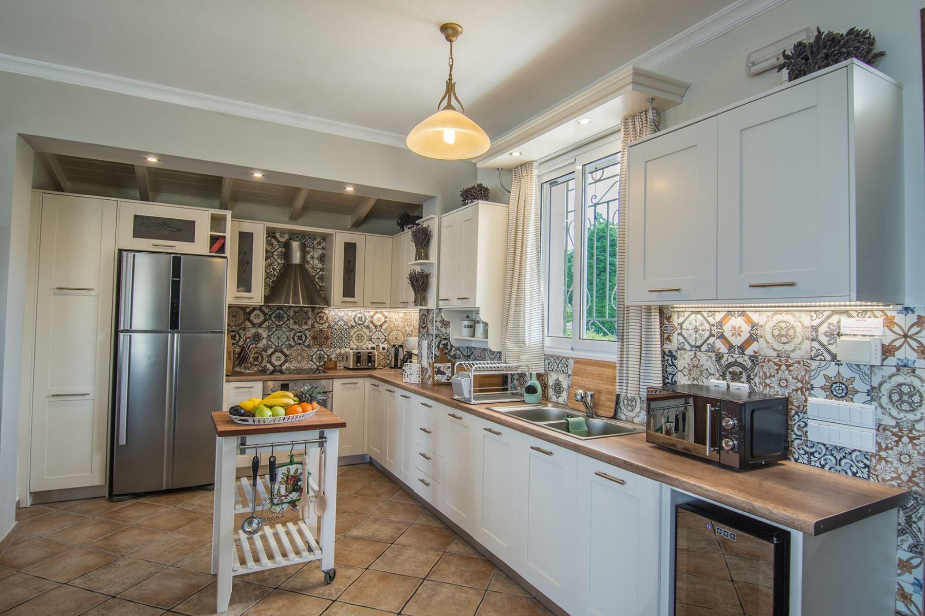 Kitchen at Villa Petra, Corfu