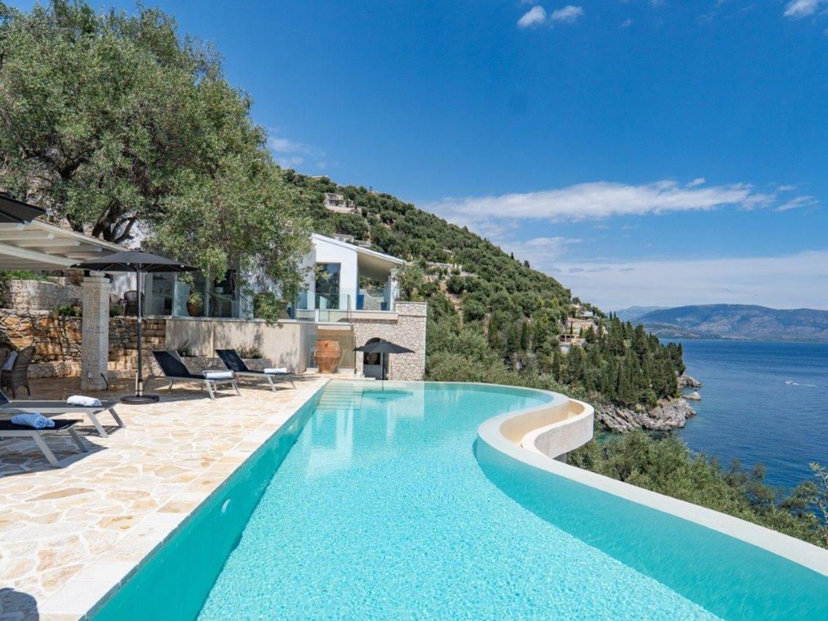 View at Villa Pilos in Corfu