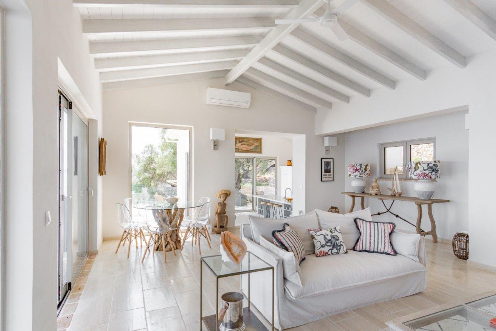 Living Room at Villa Pilos in Corfu