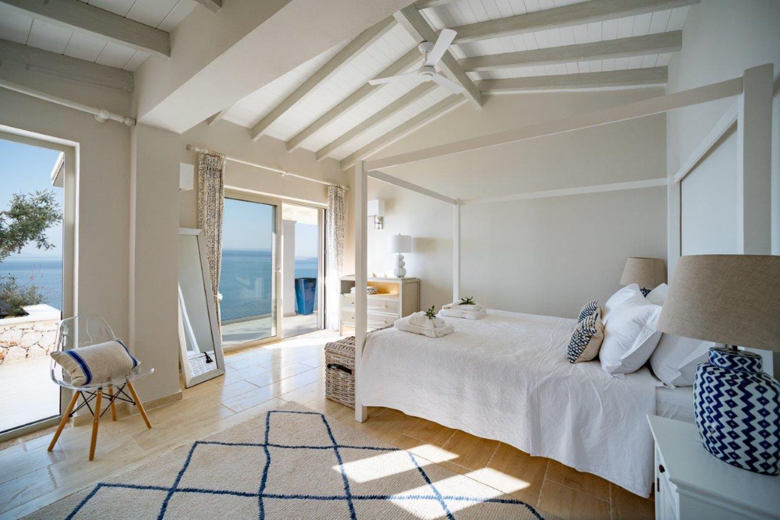 Master Bedroom at Villa Pilos in Corfu