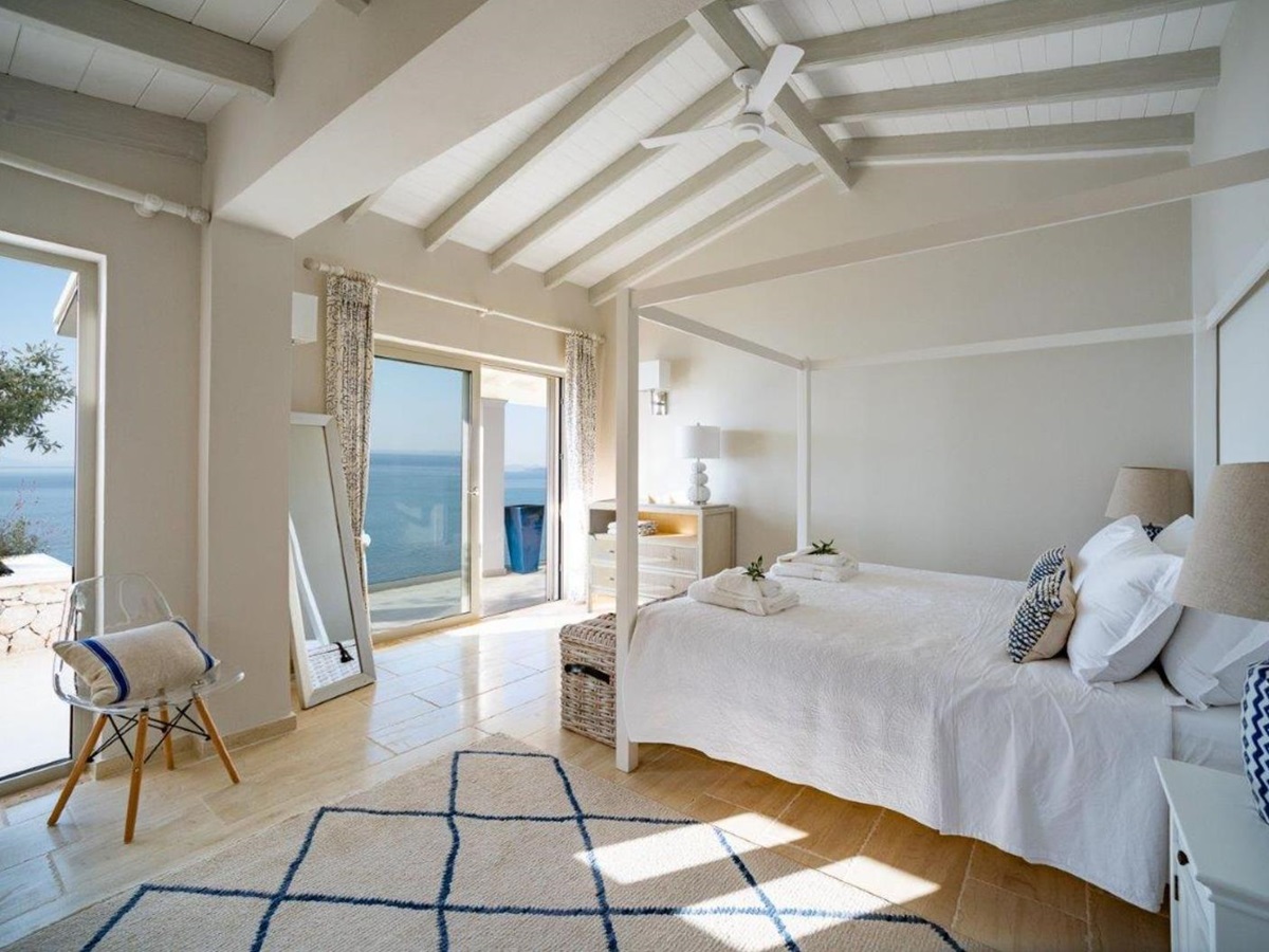 Master Bedroom at Villa Pilos in Corfu