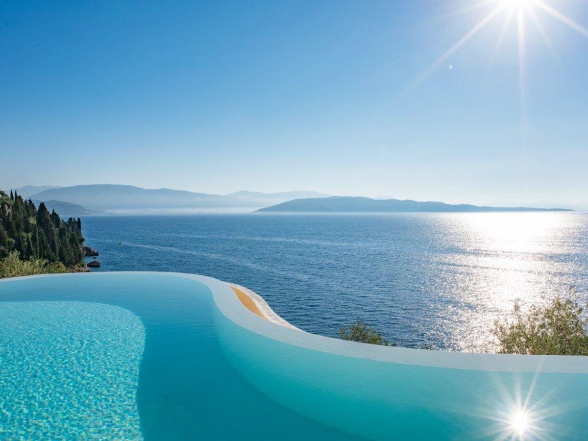 Swimming Pool at Villa Pilos in Corfu