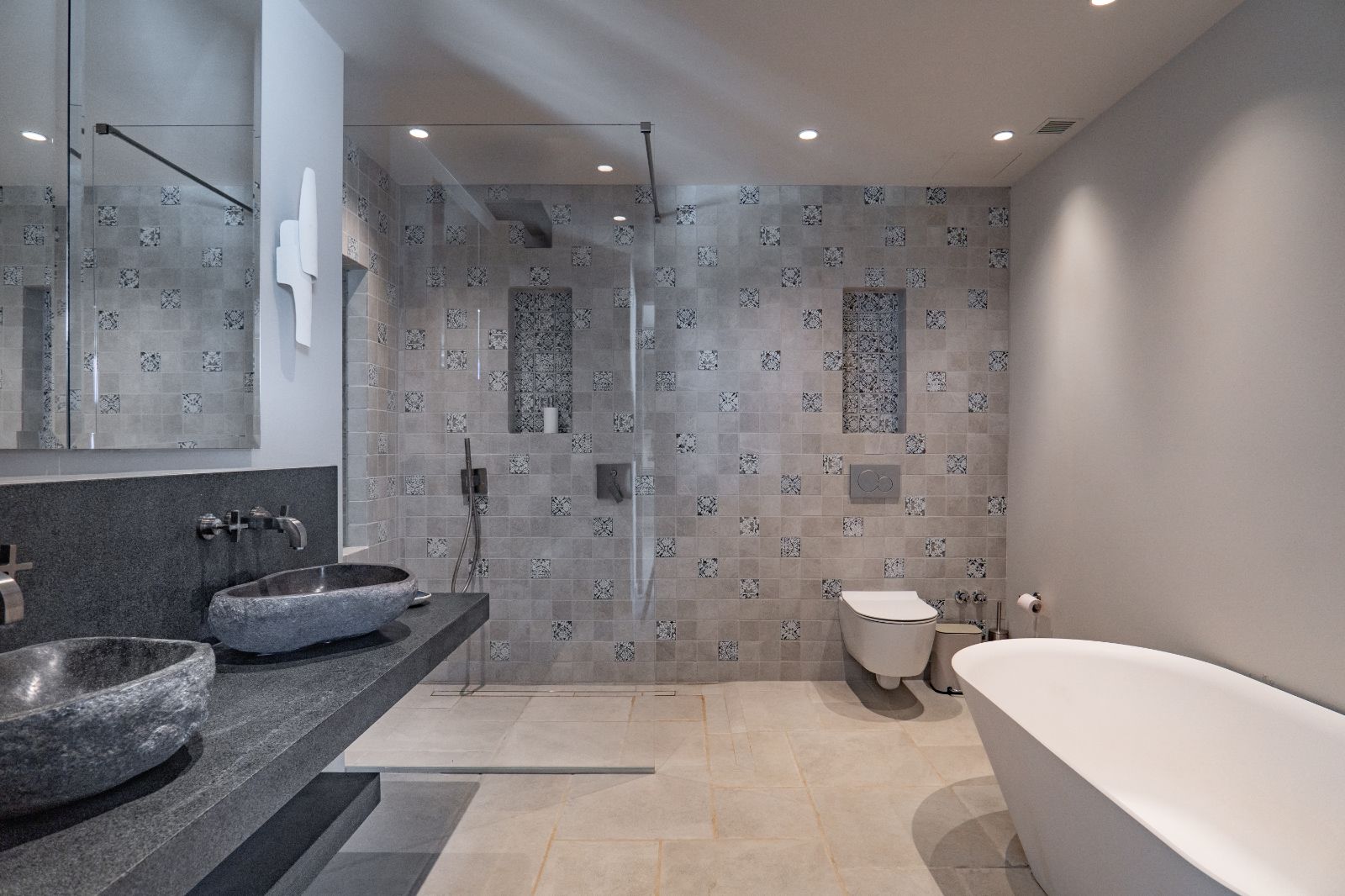 Bathroom at Villa Sofia in Corfu