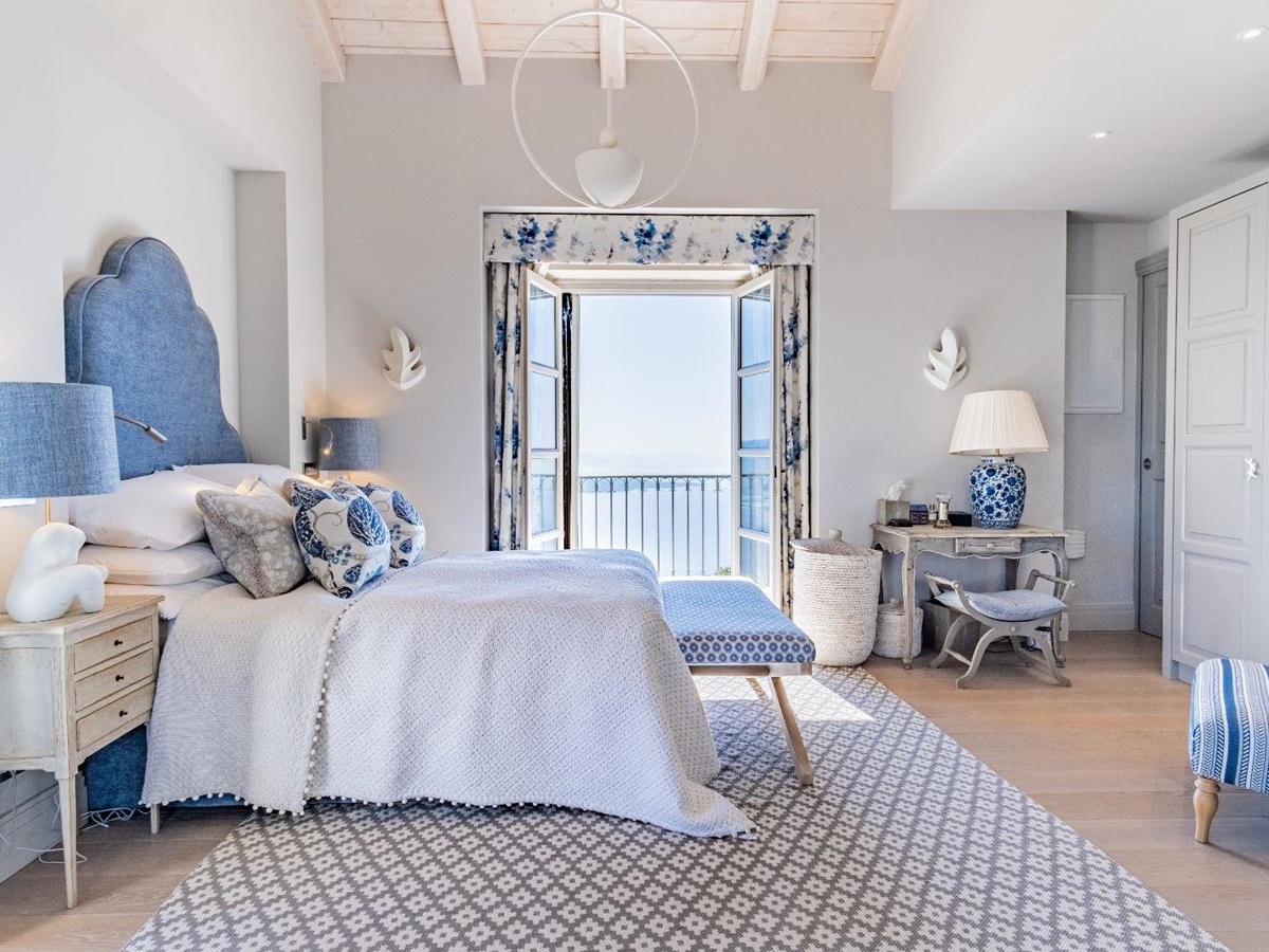 Bedroom at Villa Sofia in Corfu