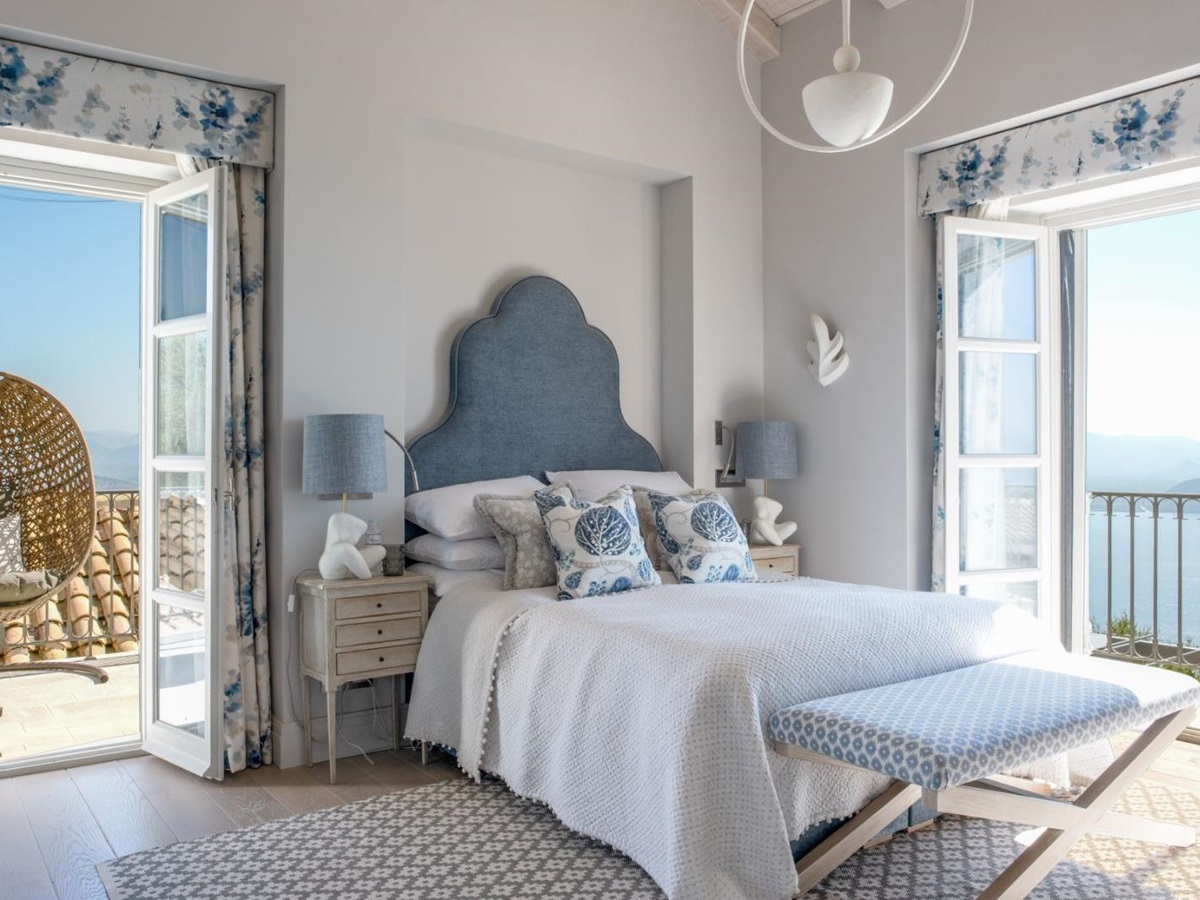 Bedroom at Villa Sofia in Corfu