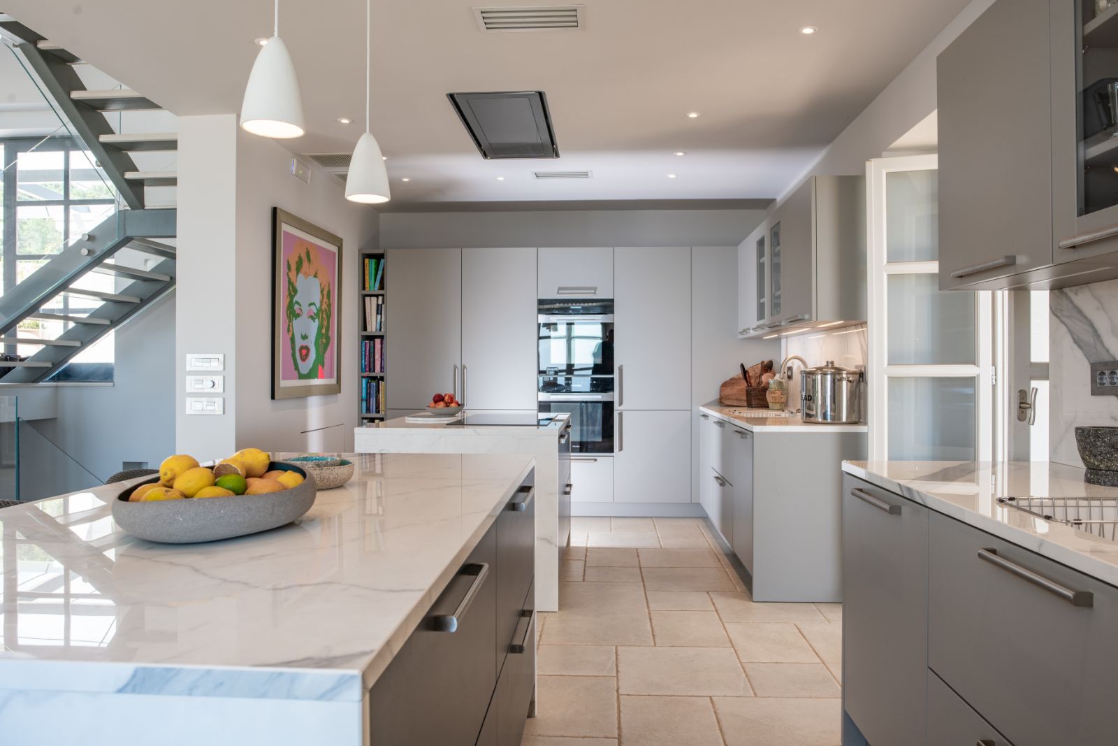 Kitchen at Villa Sofia in Corfu