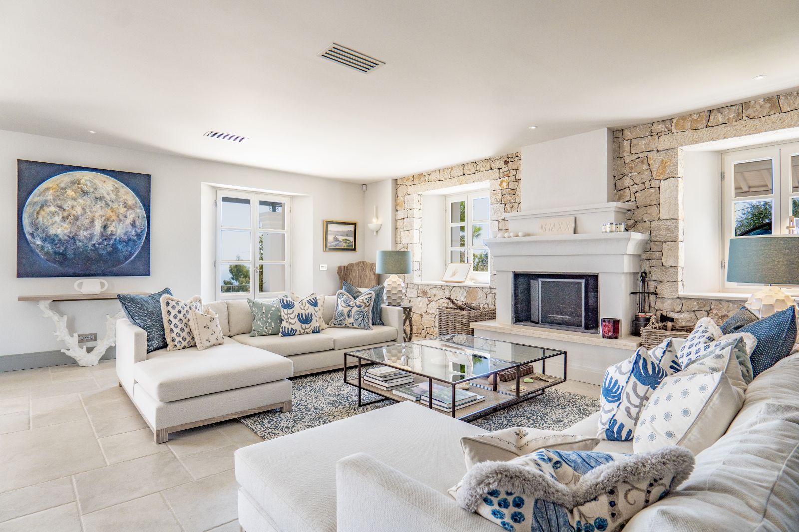Living Room at Villa Sofia in Corfu