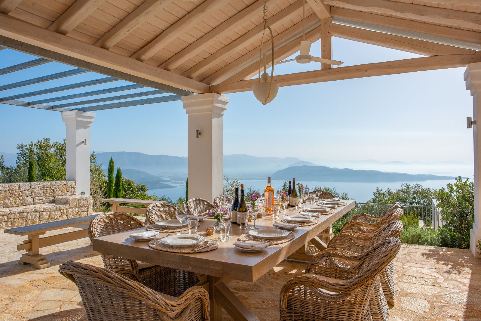 Outdoor Dining at Villa Sofia in Corfu