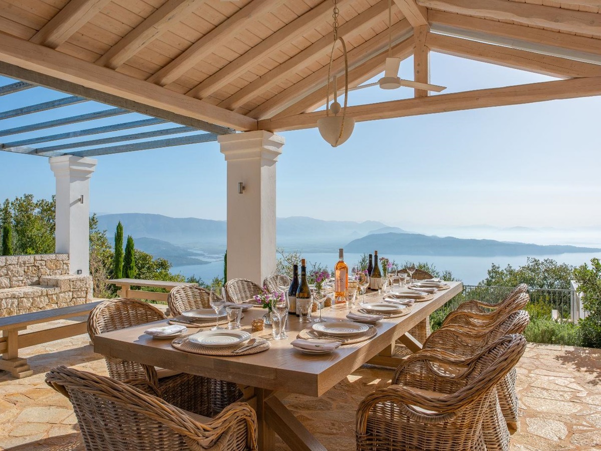 Outdoor Dining at Villa Sofia in Corfu