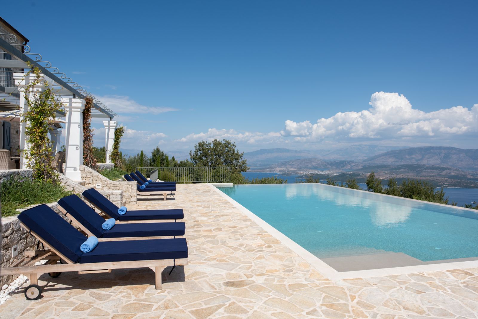 Pool with View at Villa Sofia in Corfu