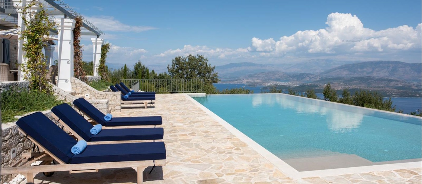Pool with View at Villa Sofia in Corfu