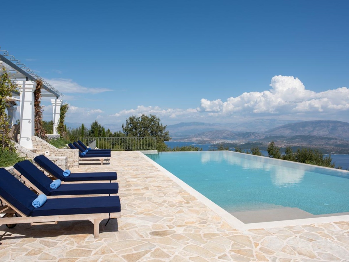 Pool with View at Villa Sofia in Corfu