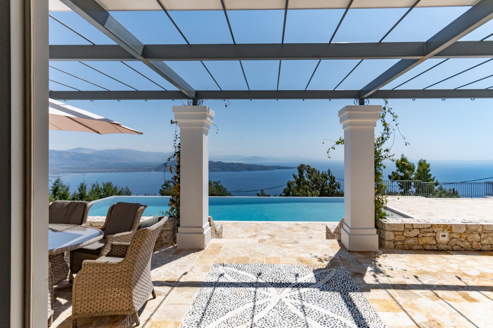 Pool View at Villa Sofia in Corfu
