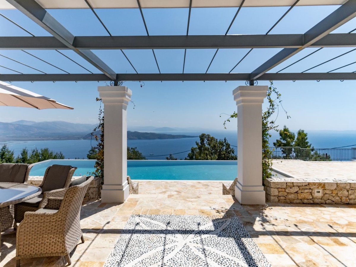 Pool View at Villa Sofia in Corfu