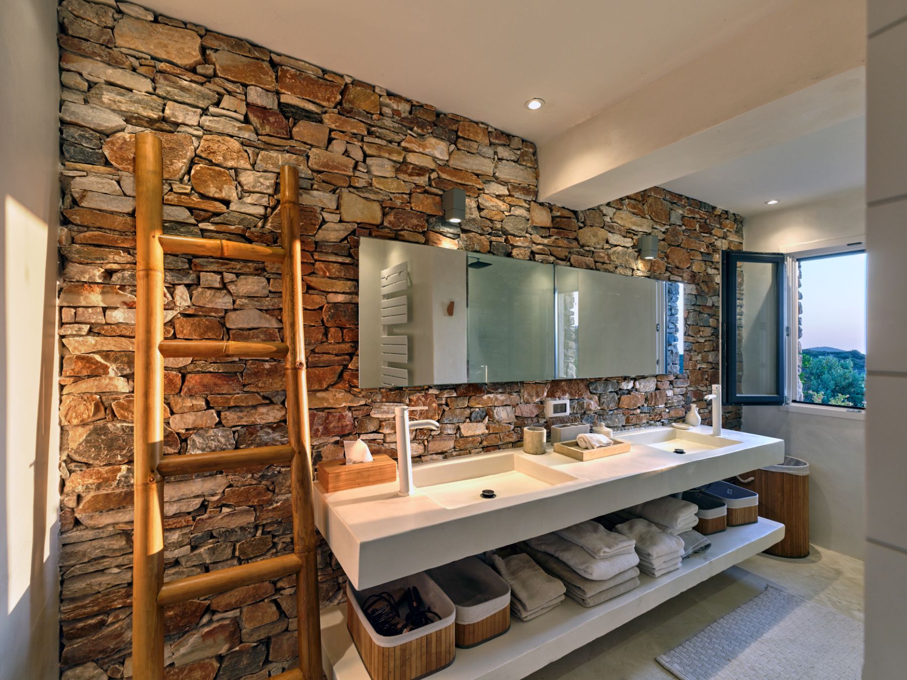 Bathroom at Villa Thalia, Sifnos