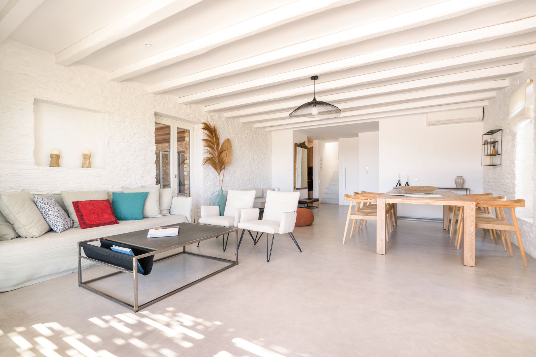 Living room at Villa Thalia, Sifnos