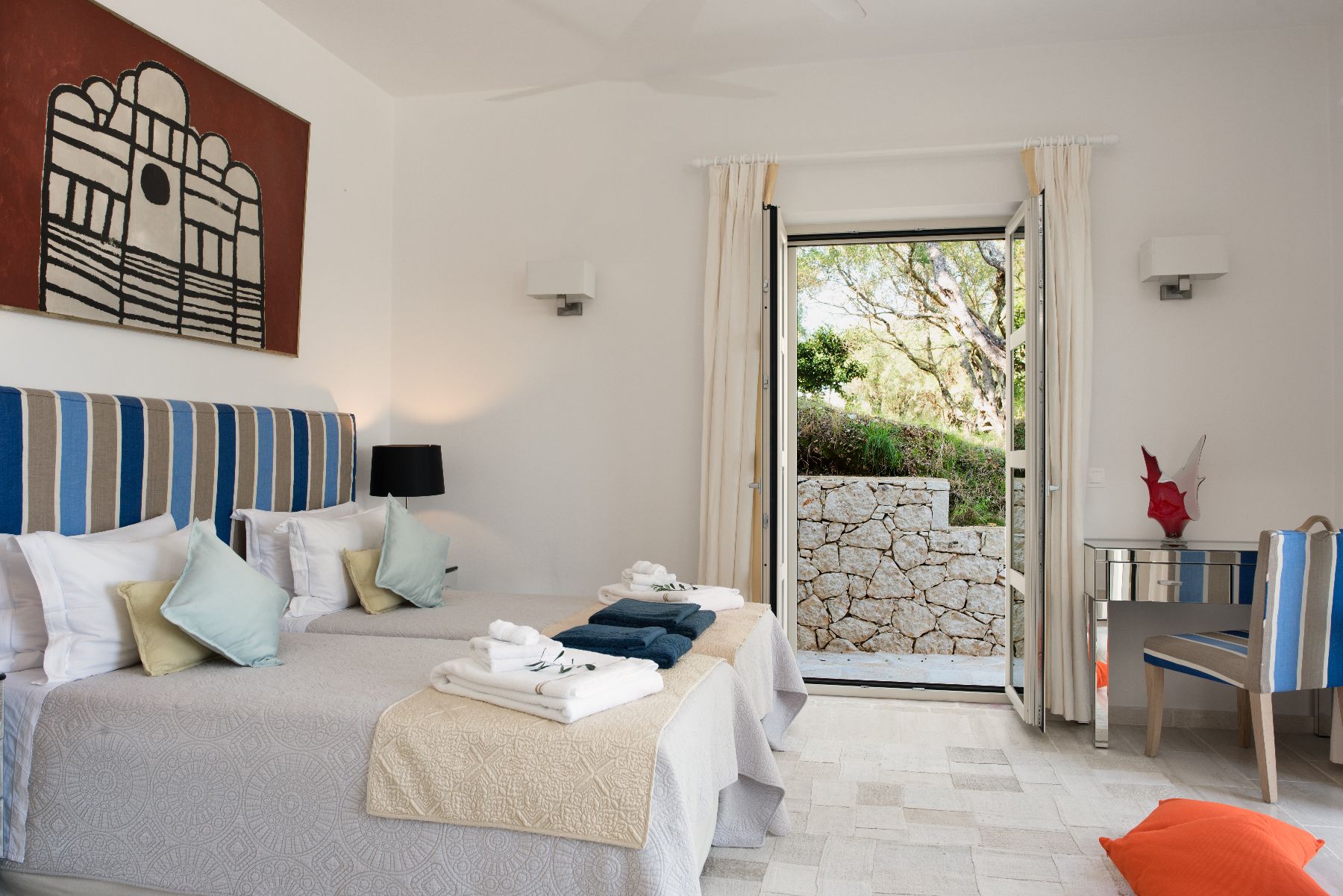 Double bedroom at Villa Thea, Corfu