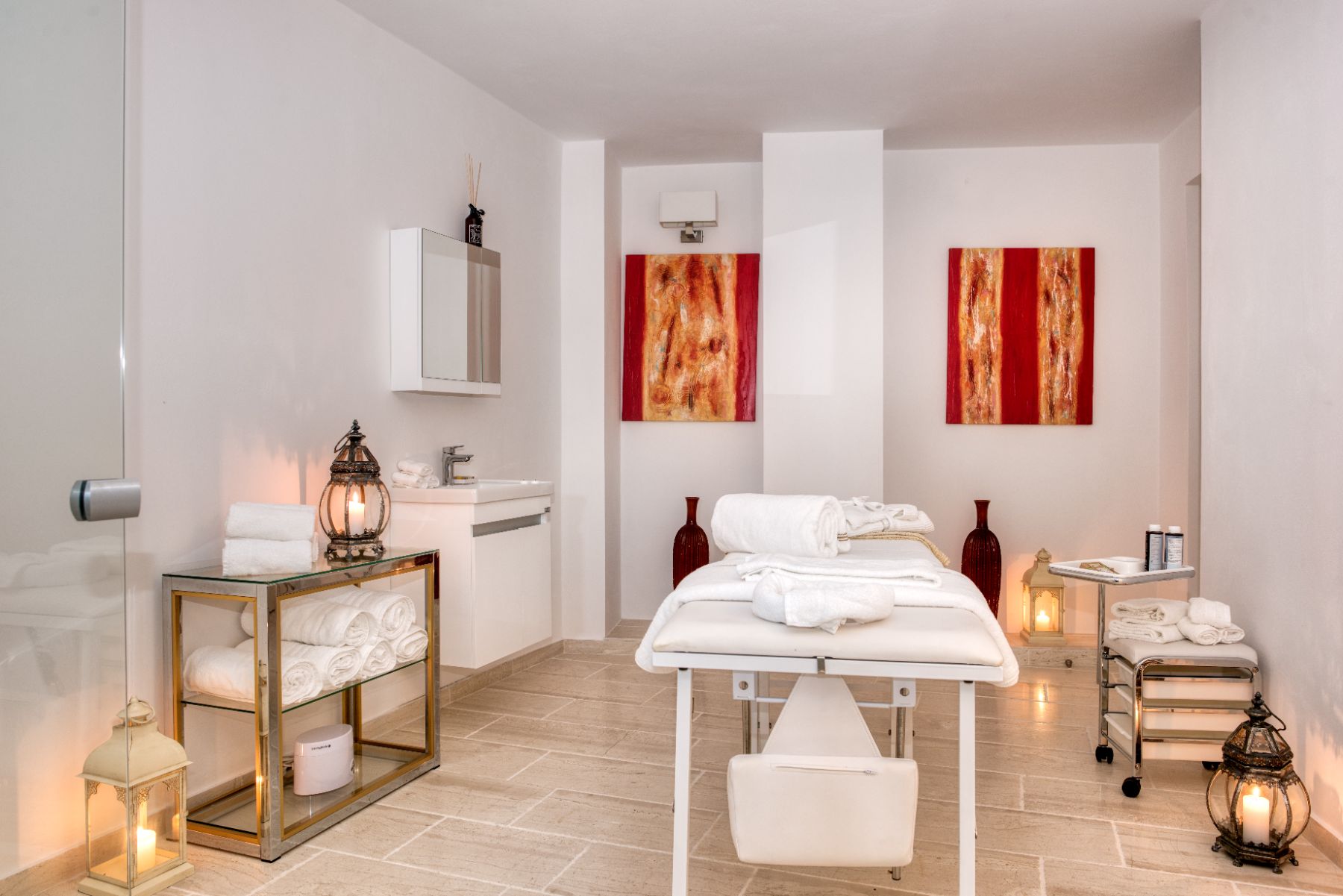 Treatment room at Villa Thea, Corfu