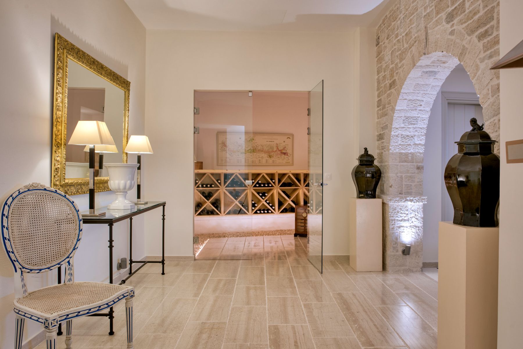 Wine cellar at Villa Thea, Corfu