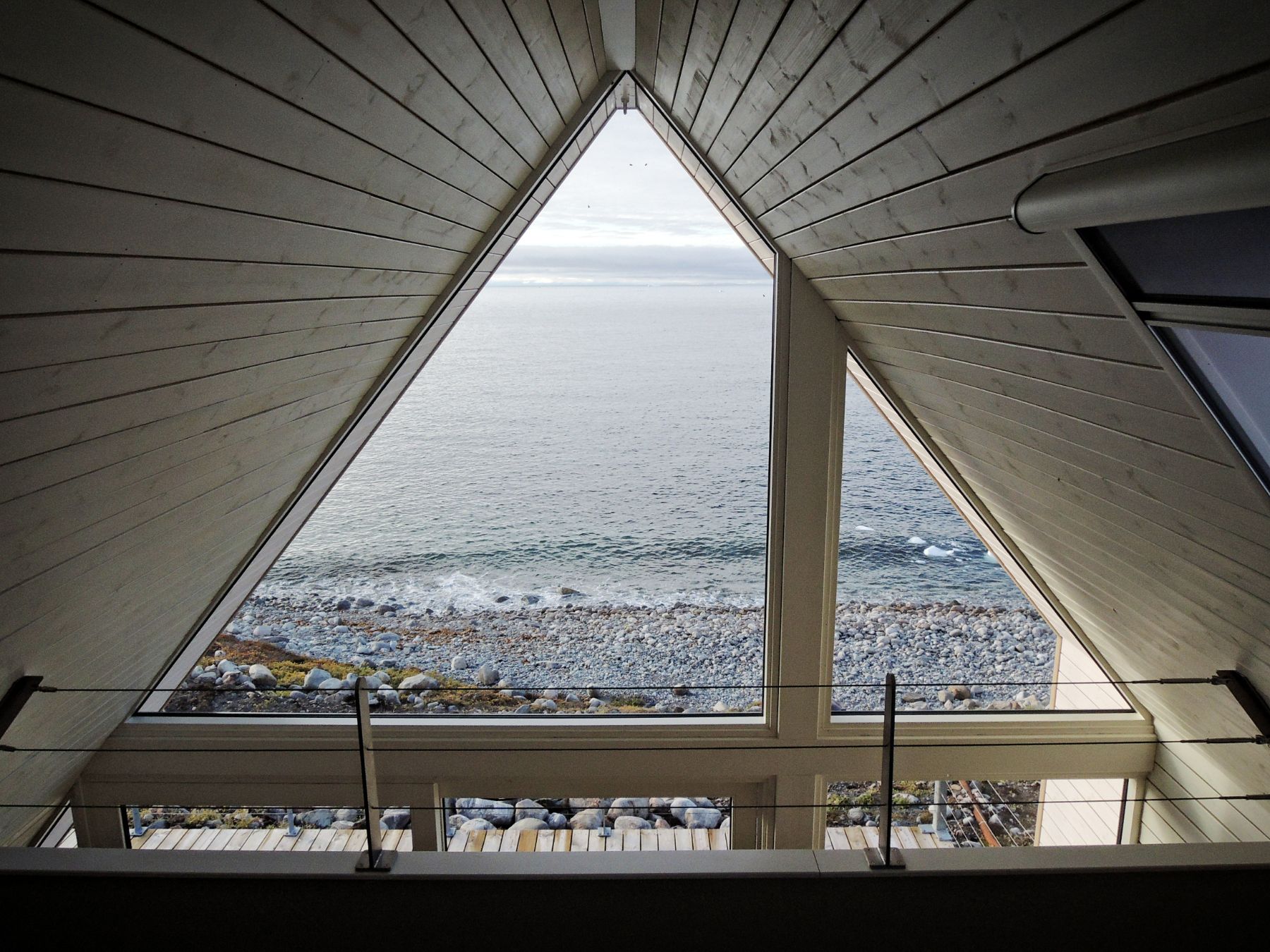 Sea view from a bungalow at Ilimanaq Lodge Greenland