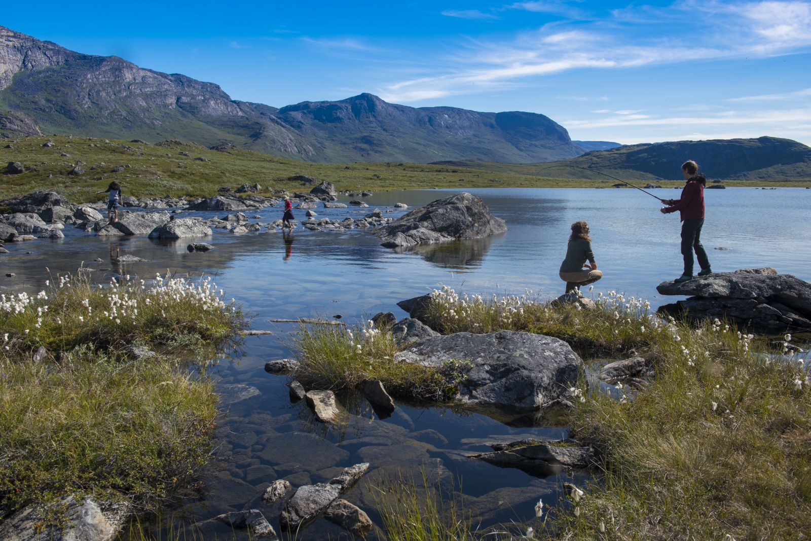 Fishing for char in Greenland