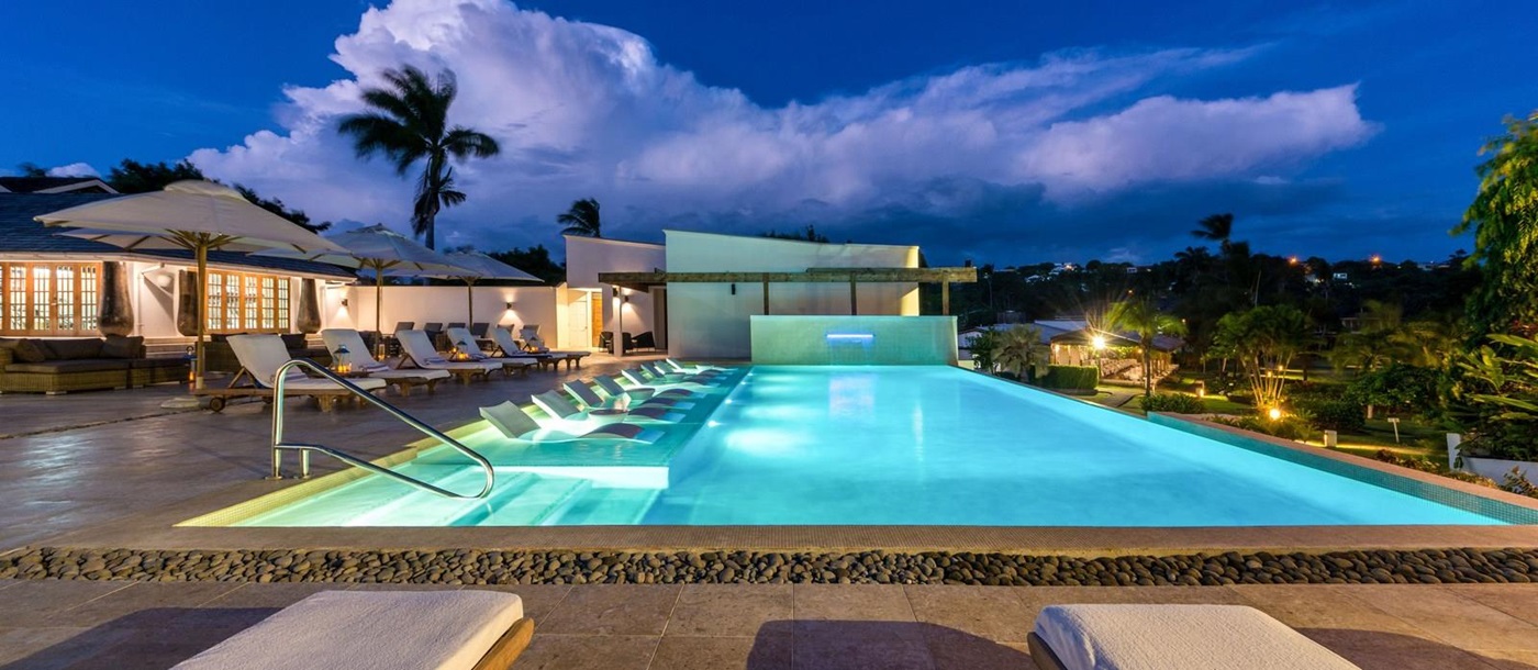 the main pool of Calabash Hotel, Grenada