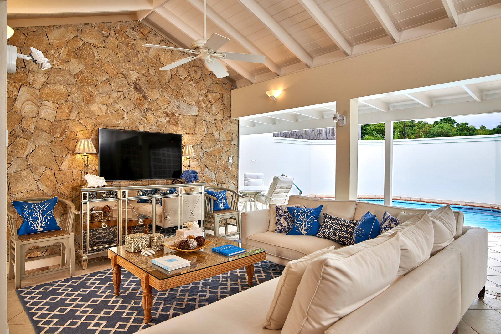 interiors of a penthouse at Calabash Hotel, Grenada