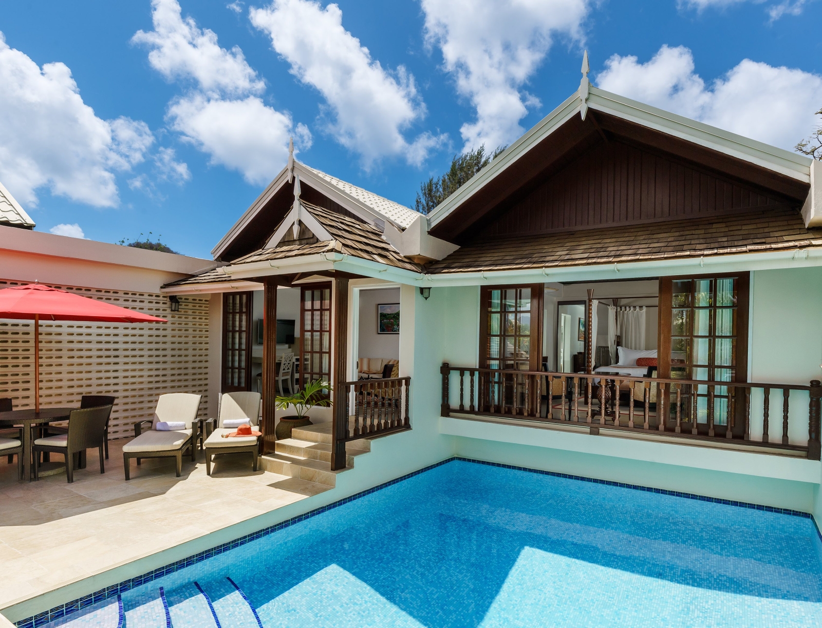 Exterior of the Royal Collection Pool suite