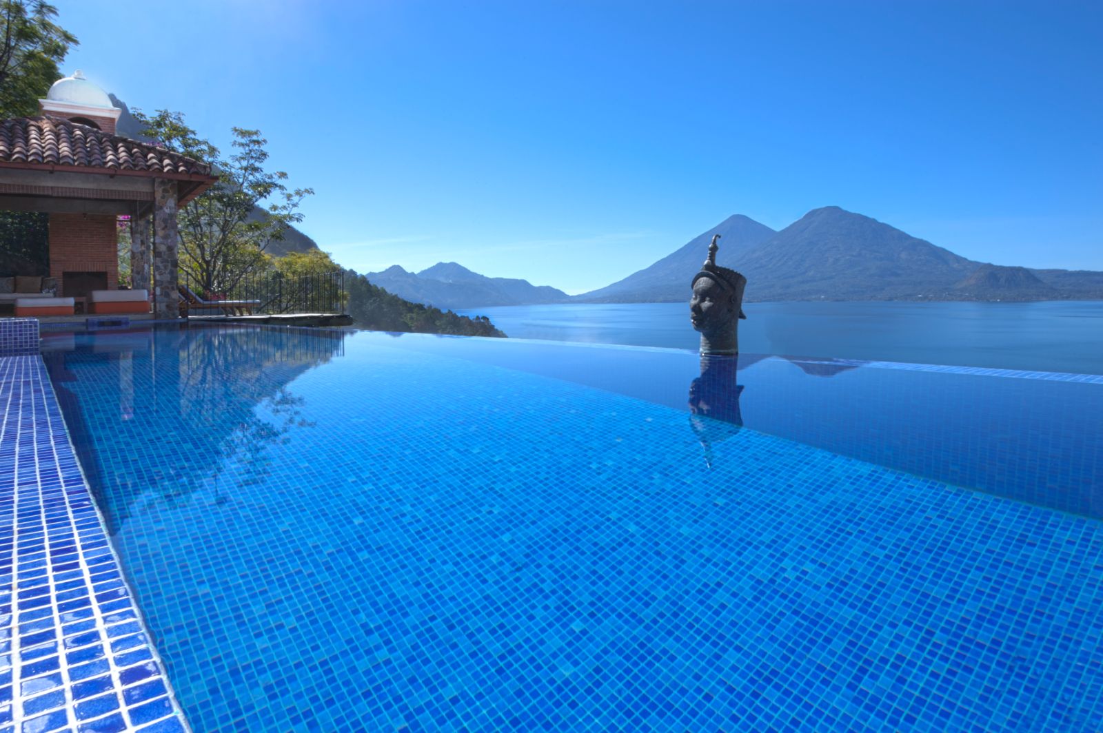 Atitland infinity pool at Casa Palopo in Guatemala