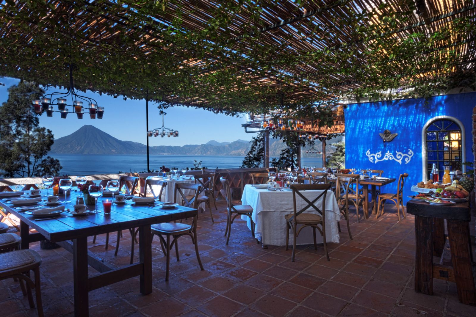 Restaurant at Casa Palopo in Guatemala