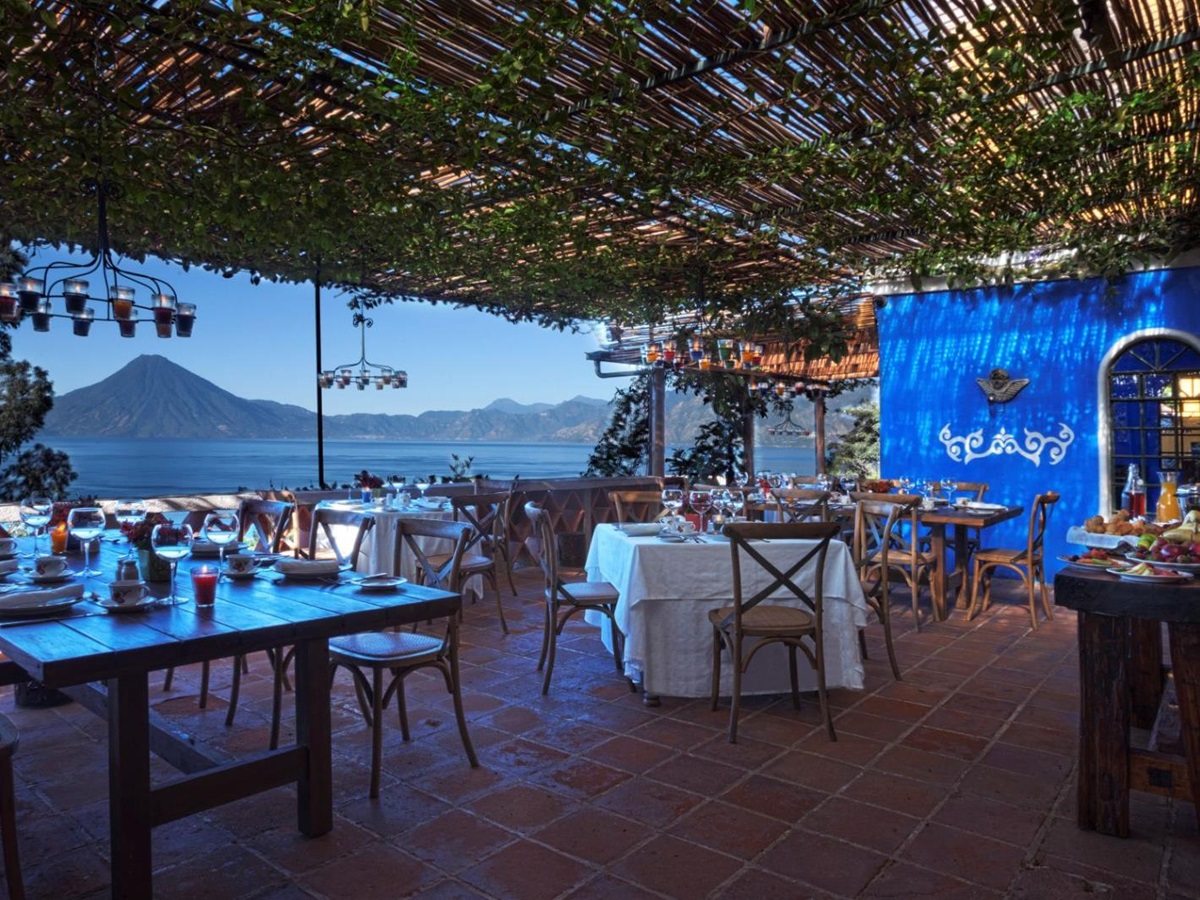 Restaurant at Casa Palopo in Guatemala