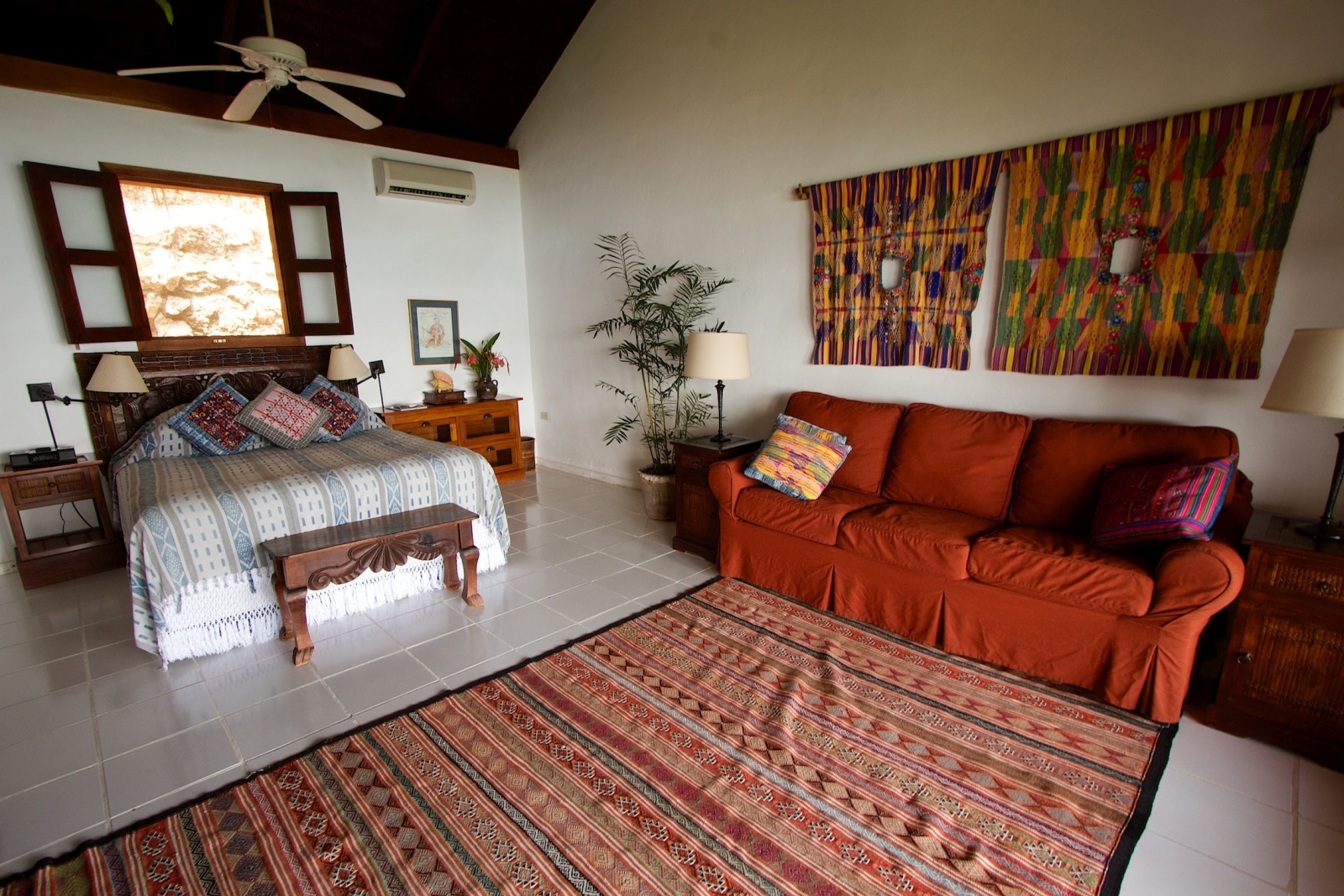 Bedroom at La Lancha in Guatemala