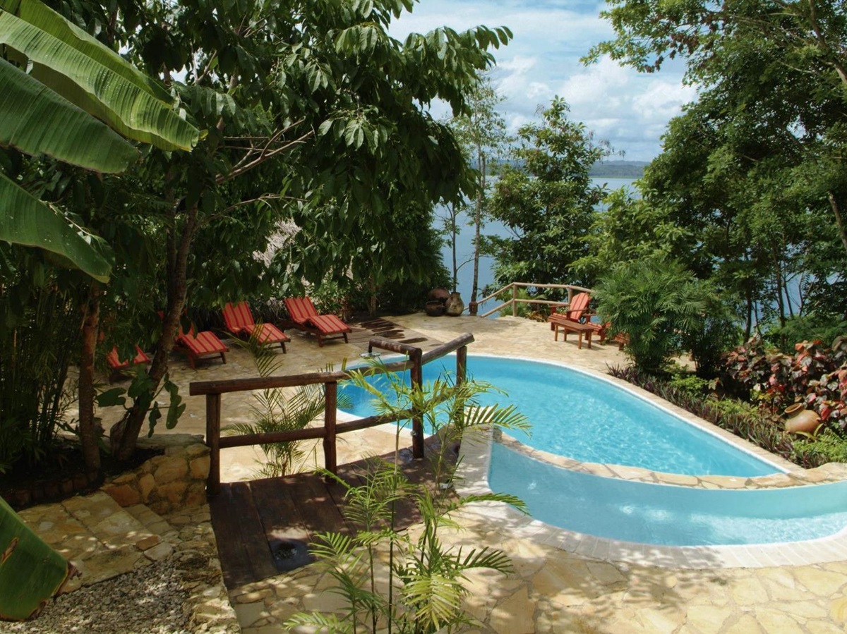 Pool at La Lancha in Guatemala